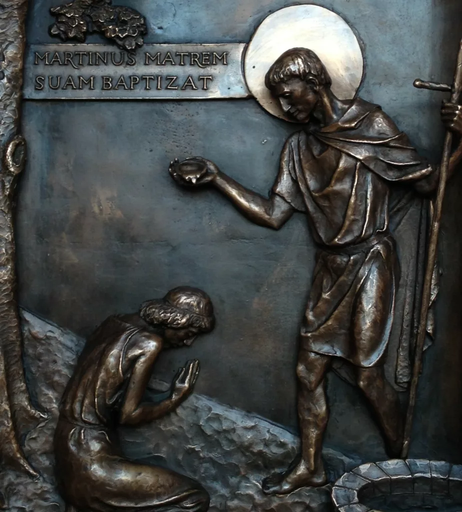 Saint Martin Baptise Sa Mère