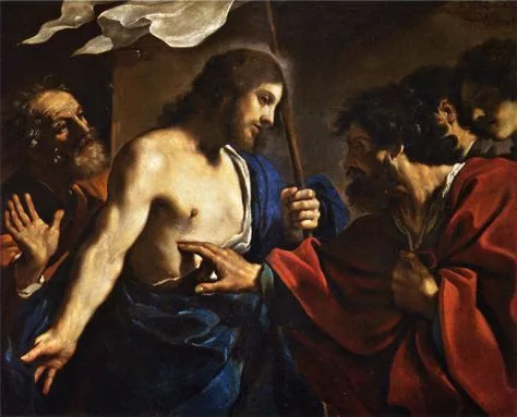 Philippe met son doigt dans le côté du Christ