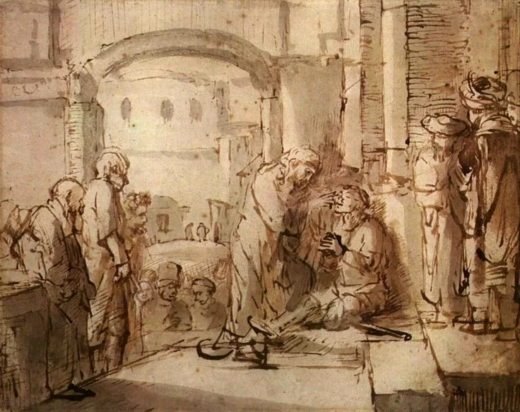 Jésus guérit l’aveugle-né – scène de l’évangile selon l'Apôtre Jean (Jn 9) méditée au 4ᵉ dimanche de Carême.