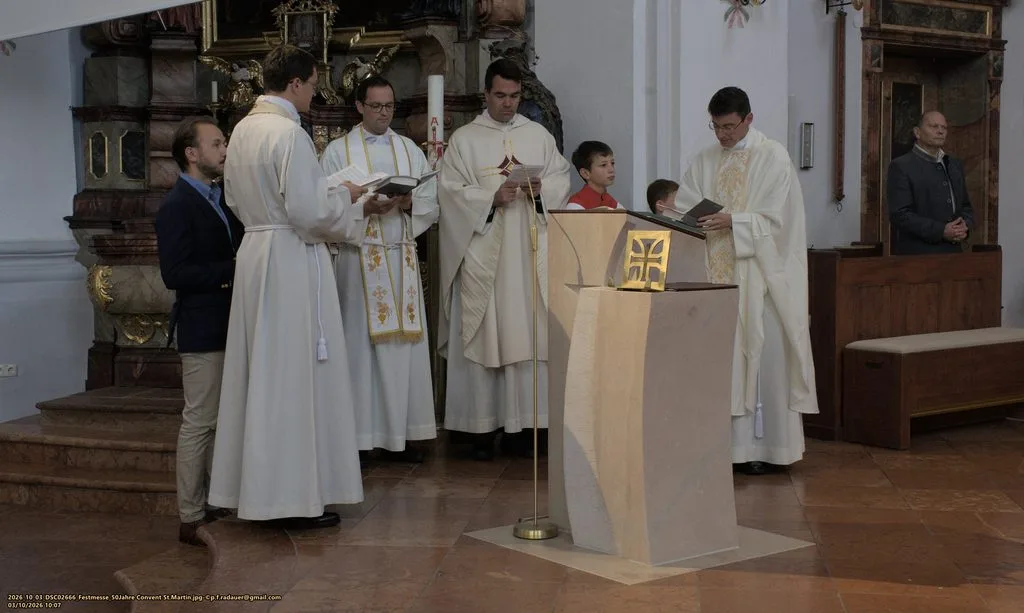 Heilige Messe mit den Priestern der Gemeinschaft Sankt Martin
