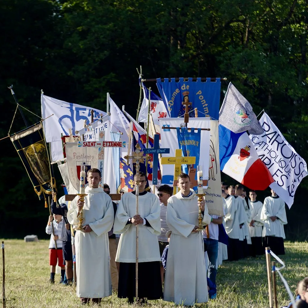 Séminaristes en procession